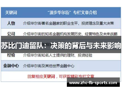 苏比门迪留队:决策的背后与未来影响 苏比门迪留队:决策的背后与未来影响